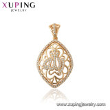 33749 Xuping Wholesale Eco-Friendly Copper Alloy Materials Precious Gold Filled Pendant Micro Pave Stones