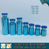Shiny Blue UV Electroplating Glass Vial Glass Bottle