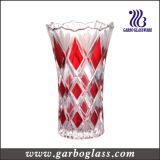 Diamond Pattern Glass Vase for Wedding Party