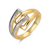 Gold and Silver Gp Custom Fashion Jewelry Womens Finger Ring