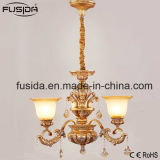 Bronze Crystal Luxurious Glass Chandelier Lighting for Parlor Decoration D-6131/3