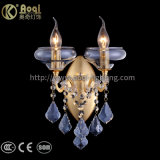Water Blue Crystal Goldend Iron Wall Lamp