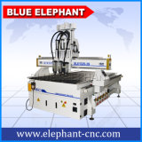 Pneumatic System 3 Heads CNC Router 1325, Furniture Machinery, CNC Machine Making Wooden Door for Wood Engraving