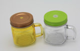 Hot Sell Daily Use Mini 200ml Mason Jar Drinking Glass Mug with Handle