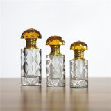 Luxury Perfume Crystal Glass Perfume Bottle Decoration Factory Wholesaler in China with Yellow or Clear White Cap