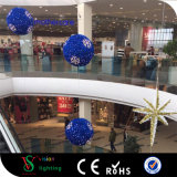 Christmas 3D Garland Ball Lights for Shopping Mall Decorations
