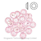 5mm Round Crystal Glass Rhinestone Flat Back Rose Color