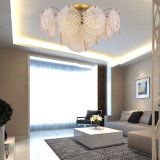 Design Europe Style Hotel Project Crystal Glass Chandelier Ceiling Light for Bedroom