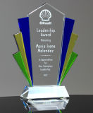 Crystal Trophy Award with Laser Engraving Sandblast Custom Size