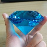 Aquamarine Blue Big Crystal Glass Diamond Paperweight Decorative Diamond Decoration for Wedding