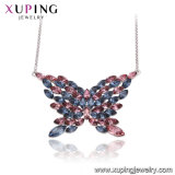 Necklace-00496 Xuping High-End Crystals From Swarovski Colorful Butterfly Gemstones Necklace Jewelry