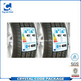 Custom Silver Aluminum Foil High Adhesive Tire Label Sticker