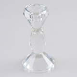 Clear Color Crystal Glass Candle Holder for Decoration
