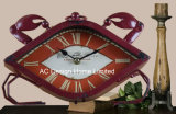 Vintage Decorative Antique Red Crab Shape Metal Table Top Clock