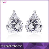 Simple Design Silver Earring for Young Girl