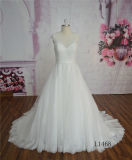 Elegant A-Line Wedding Dress Backless with Sweetheart Wedding Dress