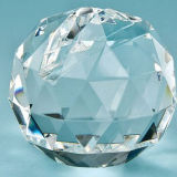 Crystal Facet Ball Business Name Card Holder Office Supply