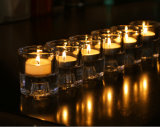 Small Crystal Glass Tealight Candle Holder Decoration