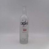 Rounded Whiskey Liquor Wine Drinking Bottle, Vodka Crystal Bottle