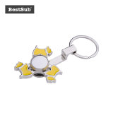 2D Blank Sublimation Fidget Spinner Keyring Toy Relieves Stress Hand Spinner (Dog, Yellow)