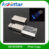 USB3.0 Metal USB Stick Flash Disk LED Crystal USB Flash Drive