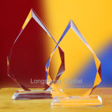 Sublimation Printing crystal Glass Trophy, Crystal Award Ice Peak