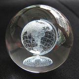 Home Deceration New Design 3D Laser Engrave Crystal Ball