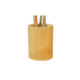 Natural Bamboo Pen/Pencil Case for Stationery Storage