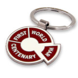 Customized Logo Soft Enamel Spin Key Chains for Gift