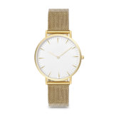 High Quality Luxury Gold Stainless Steel Quartz Wrist Watch for Christmas Gift (DC-1387)