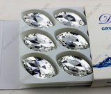 Point Back Horse Eyes Clear Glass Crystal Stone for Dress Pujiang