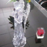 High Glossy Clear Block Gifts Crystal Clear Resin Block Display Manufacture