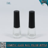 Glass Bottle with Nail Polish Cap and Brush 5ml Capacity Empty Nail Polish Bottle