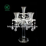 Glass Candle Holders for Party Decoration with Five Posts (10*23*32)