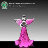 Colored Glass Angel (Pink spray)