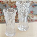 Home Wedding Decor European Tall Crystal Vase Floral Style Glass Vase