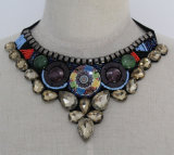 Lady Beaded Crystal Custume Imitation Necklace Jewelry (JE0164-2)