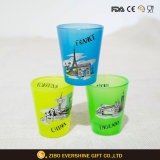 Promotional Colored Shot Glass with Foil Printing