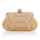Fashion Women Handbag Wholesale Designer Box Pearl Clutch Bag