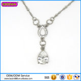 Factory Hot Sale 925 Sterling Silver Jewelry Crystal Necklace