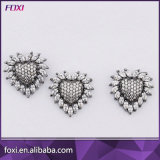 Micro Pave Setting Heart Shape Jewelry Set for Women