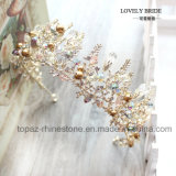 Highest Quality Crystal Crown Wedding Glass Stonne Christmas Party Gift Baroque Tiaras Bridal Crown (BC-10)