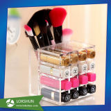 Clear Acrylic Cosmetics Display 16 Slots Lipsticks Stand Holder