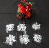 Silver Christmas Ornaments - Silver Glitter Ornaments - Silver Trees, Silver Snowflakes and Silver Merry Christmas Signs - Christmas Decorations Hook