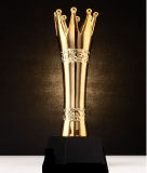 High Quality! New Resin Trophies High-Grade Crystal Cup Prize Trophy Model Creative Metal Crown Trophy