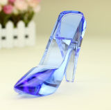 Elegant Crystal Glass Shoes Craft for Wedding Gift