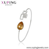51821 Xuping Gold Diamond Sterling Silver Color Bangle Bracelets Wholesale Crystals From Swarovski