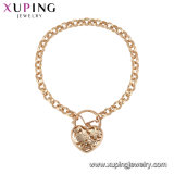 Fashion Xuping 18k Gold-Plated Women Costume Jewelry Bracelet in Environmental Copper 73919