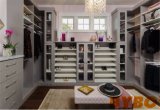 Gray Modular Closet System with Tilted Shelves for Shoes (BY-W-80)