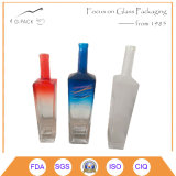 Crystal Glass Bottles with Decoration for Vodka, Gin